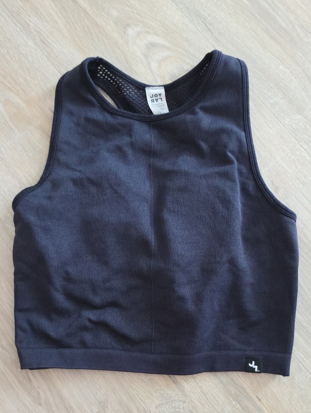 JoyLab Black Cropped Athletic Tank Top